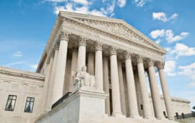 The United States Supreme Court building in Washington DC