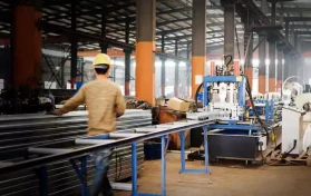 assembly line at manufacturing plant