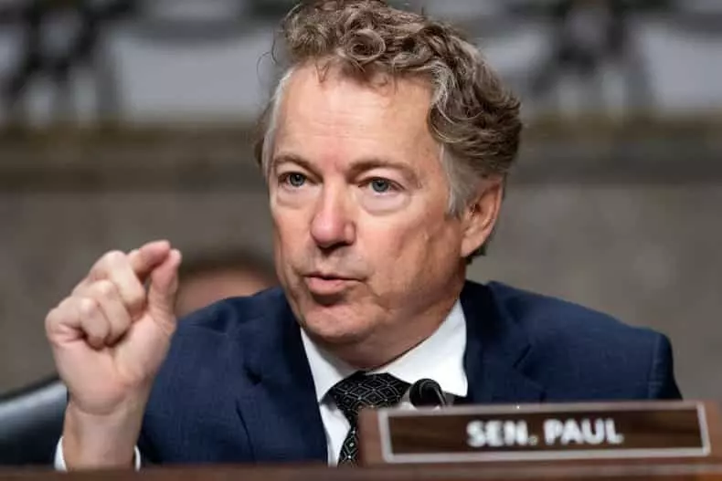 Rand Paul at a Senate Hearing