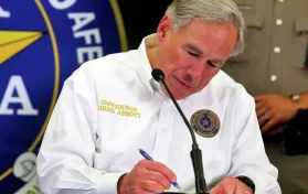 Greg Abbott signing executive order